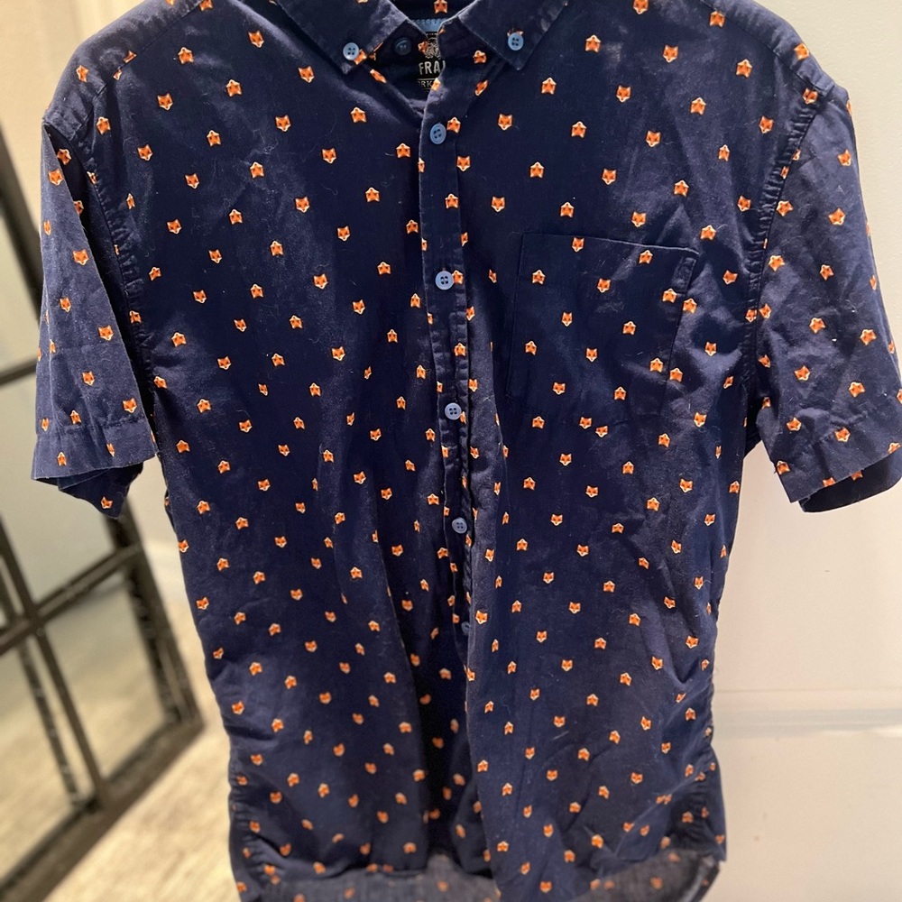 San Fransisco Foxes Mens Button Up Small